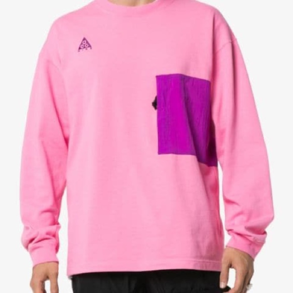 Nike ACG lotus pink long sleeve shirt